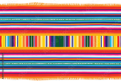 Mexican serape patternsstic isolated