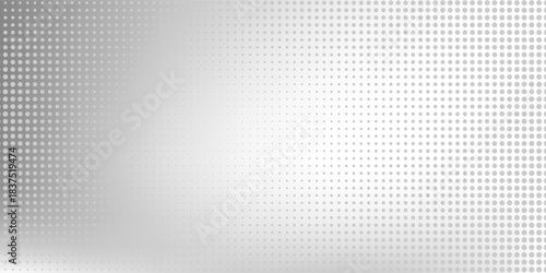 Silver abstract foil mesh background with metal mirror texture. Chrome gradient dotted simple abstract