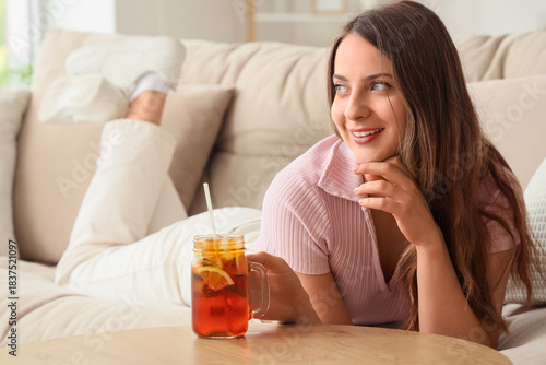 Beautiful young happy woman...