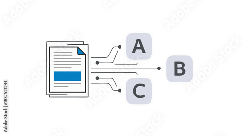 Document Analysis with Data Output A B C Representing Information Extraction and Processing in a Clean Digital Environment