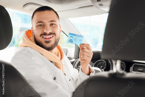 Handsome young male driver ...