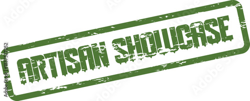 Charming green Artisan Showcase stamp perfect for highlighting skilled craftsmanship and unique creations