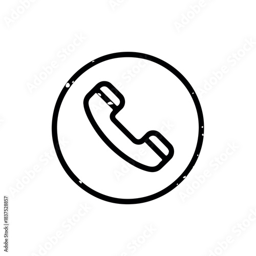 Phone call icon vector illustration for contact us support assistance hotline communication 100