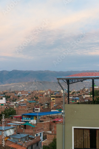 view of the city from above