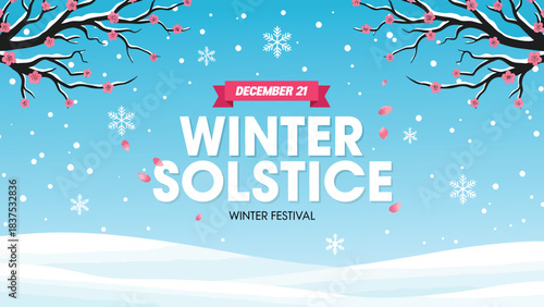 Celebrate the Winter Solstice Festival on December 21st with vibrant snowy scenes