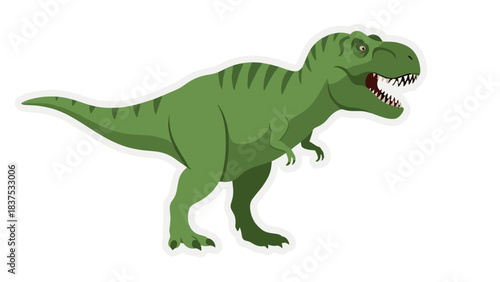 Pixel Art Green Tyrannosaurus Rex Dinosaur Roaring with Sharp Teeth and Detailed Scales on a Black Background Stylized Vintage Retro Digital Illustration for prehistoric themes and extinct animals