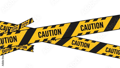 Caution Tape Crossing Warning Sign Danger Safety Zone Barrier