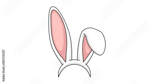 Cute bunny ears headband for Easter and spring celebrations