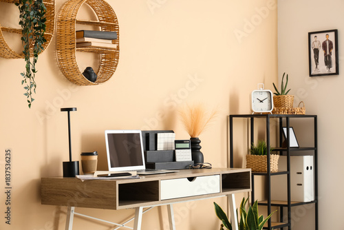 Interior of modern office w...