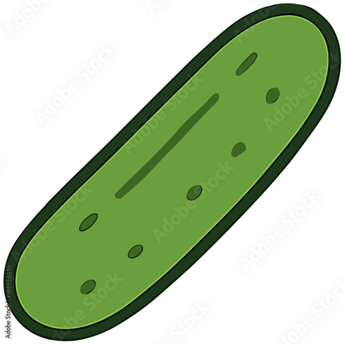 Green Bacterium Illustration - Simple Science Graphic