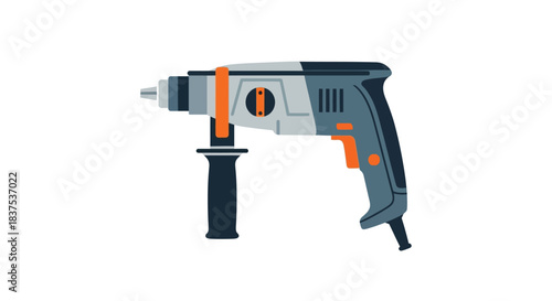 Powerful electric drill machine for construction and home improvement projects.