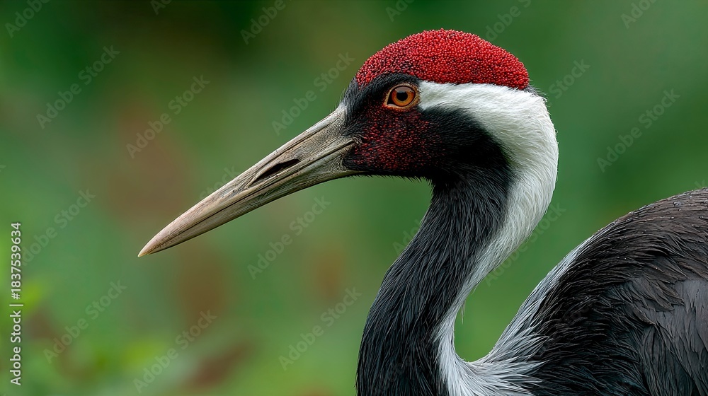 Naklejka premium Fathor standing tall with green grass background