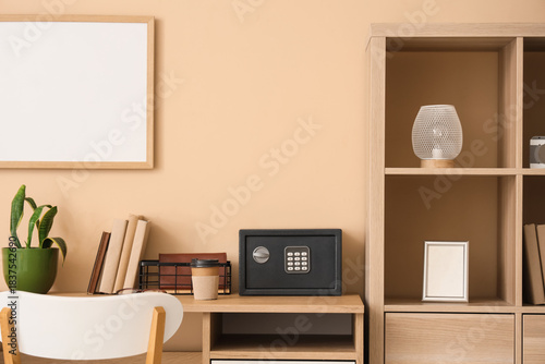 Interior of room with workp...