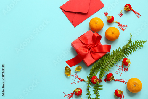 Envelope with gift box, tan...