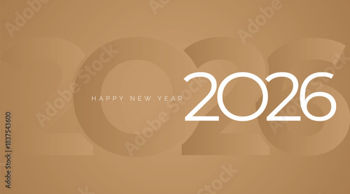 Modern 2026 new year eve background design vector happy new year 2026