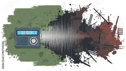 Distorted Frequencies: Radio Waves and the Echoes of Conflict's Destruction