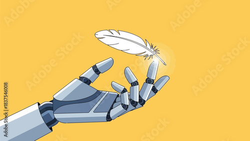 Robot's touch: Illustrating technological sensitivity and gentle interaction