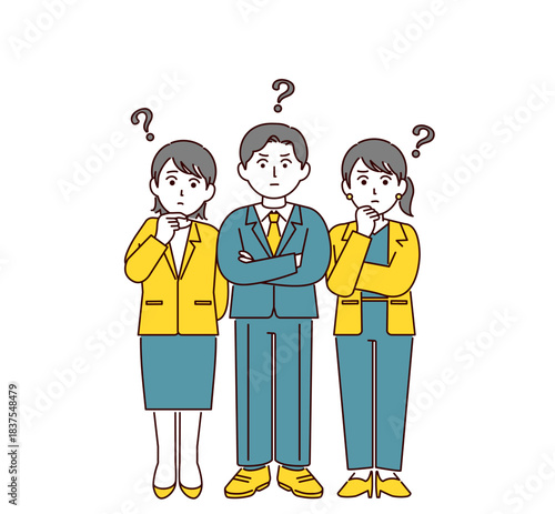 新入社員が悩んでいる　考える