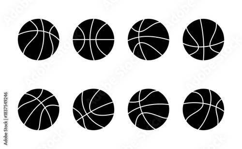 Basketball icon vector. Basketball ball sign and symbol