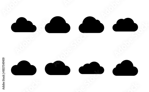Cloud icon vector. cloud sign and symbol