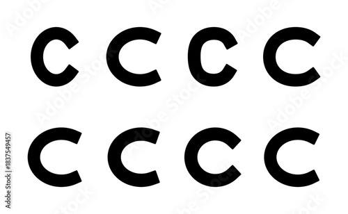 Copyright icon vector. copyright sign and symbol