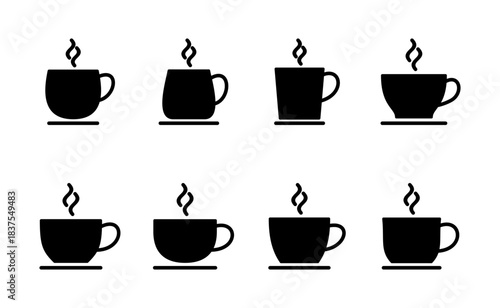 coffee cup icon vector. cup a coffee sign and symbol
