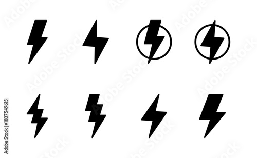 Lightning icon vector. electric sign and symbol. power icon. energy sign