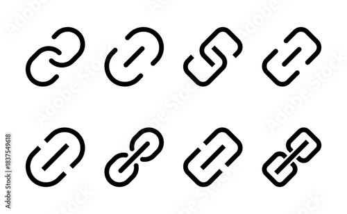 Link icon vector. Hyperlink chain sign and symbol