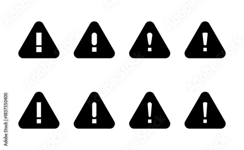 Exclamation danger icon vector. attention sign and symbol. attention sign