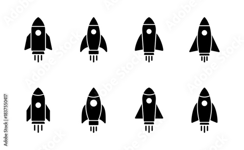 Rocket icon vector. Startup sign and symbol. rocket launcher icon