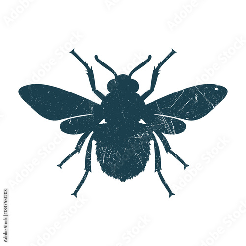 Hornet Bee Insect Silhouette Illustration Vector Template
