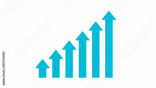 Rising Arrows Representing Growth And Achievement In Business