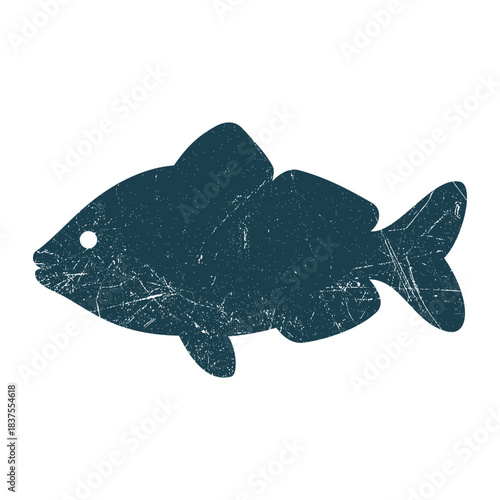 Fish Silhouette Illustration Vector Template