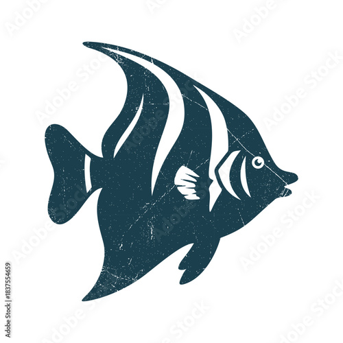 Fish Silhouette Illustration Vector Template