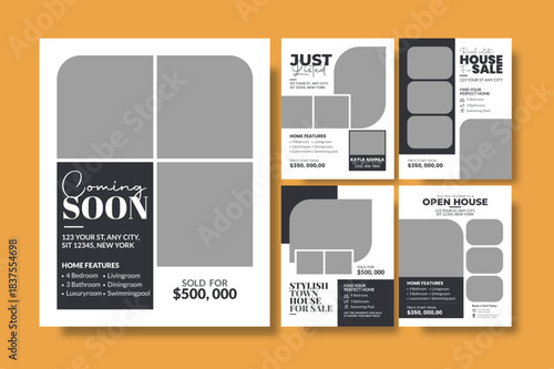 Real Estate Instagram Templates | Modern Property Listing Social Media Pack