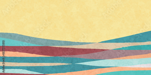 和柄　カラフル　模様　背景