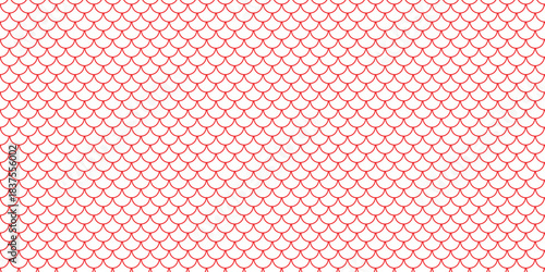 simple red fish scale pattern for banner poster background.