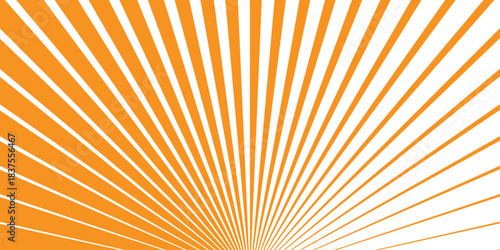 simple orange big to small sunrise line pattern for banner poster background.