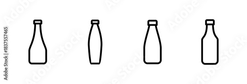 Bottle icon vector illustration. bottle sign and symbol