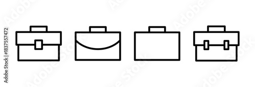 Briefcase icon vector illustration. suitcase sign and symbol. luggage symbol.