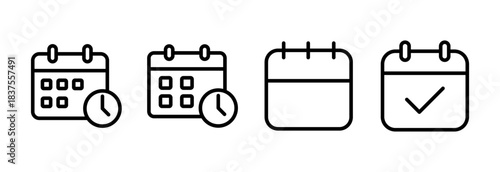 Calendar icon vector illustration. Calender sign and symbol. Schedule icon symbol