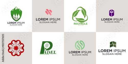 Collection of modern, versatile logo templates perfect for branding any professional business venture instantly