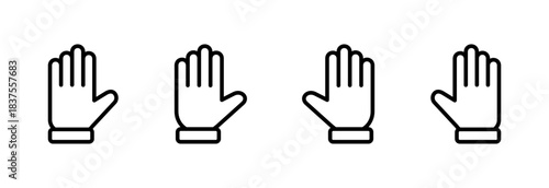 Hand icon vector illustration. hand sign and symbol. hand gesture