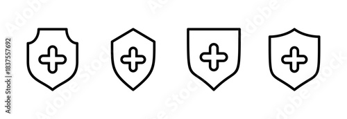 Health insurance icon vector illustration. Insurance document sign and symbol