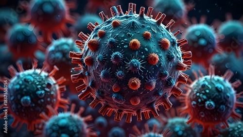 fractal image of a virus