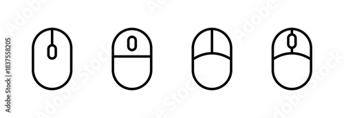 Mouse icon vector illustration. click sign and symbol. pointer icon vector.