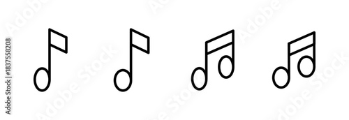 Music icon vector illustration. note music sign and symbol