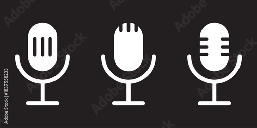 Audio voice message, audio call, chat record icon. Sound interface and record play button, vector messenger playback.