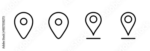 Pin icon vector illustration. Location sign and symbol. destination icon. map pin