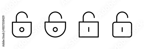 Unlock icon vector illustration. Unlock sign and symbol. unlocked padlock icon